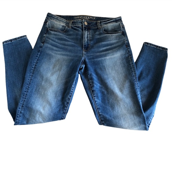 COPY - AMERICAN EAGLE OUTFITTERS High Rise Jegging Long Medium Wash Women’s Siz… - Picture 3 of 5